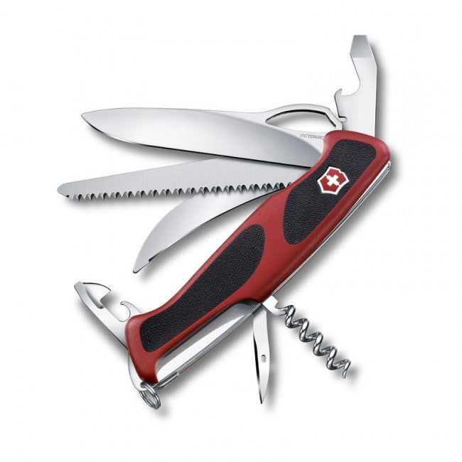 Victorinox RangerGrip 57 žepni nož, rdeče-črn, 130mm