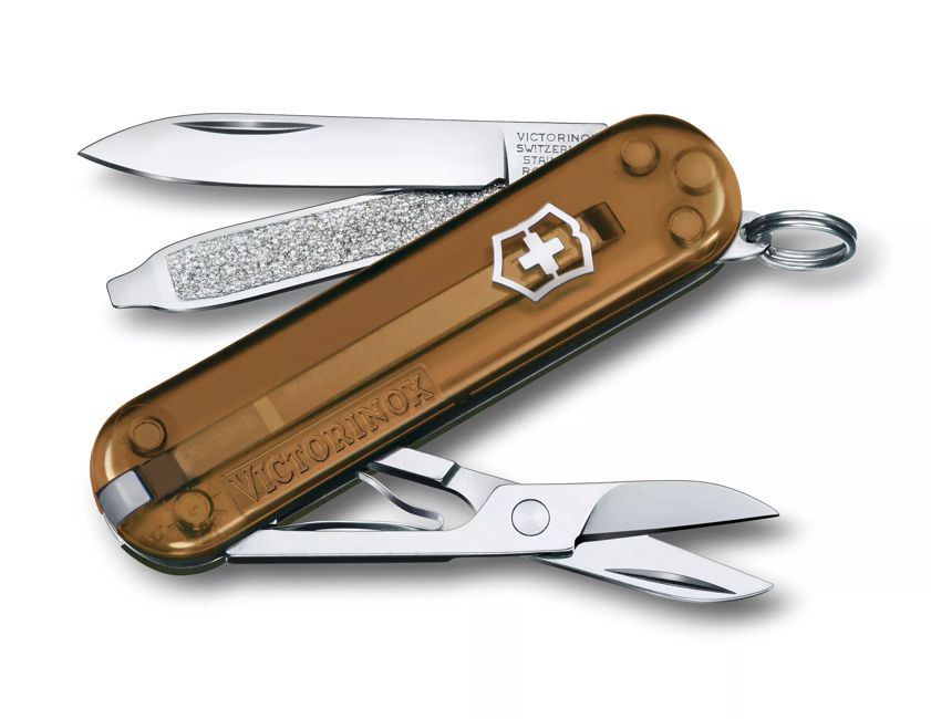 Victorinox Classic SD Žepni nož Transparent, rjava