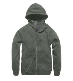 Vintage Industries Basing pulover s kapuco, Mid grey