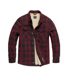 Vintage Industries Craft heavyweight sherpa jakna, rdeča karirana