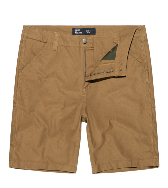 Vintage Industries Dayton kratke hlače, temno bež