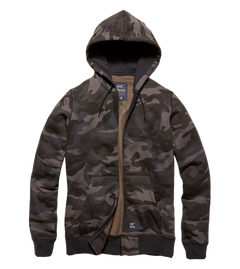 Vintage Industries Redstone mikina s kapucňou, dark camo