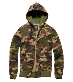 Vintage Industries Redstone φούτερ με κουκούλα, Woodland camo