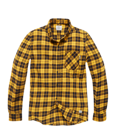 Vintage Industries Riley flannel shirt, yellow checked