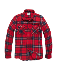 Vintage Industries Sem flannel shirt, red checked