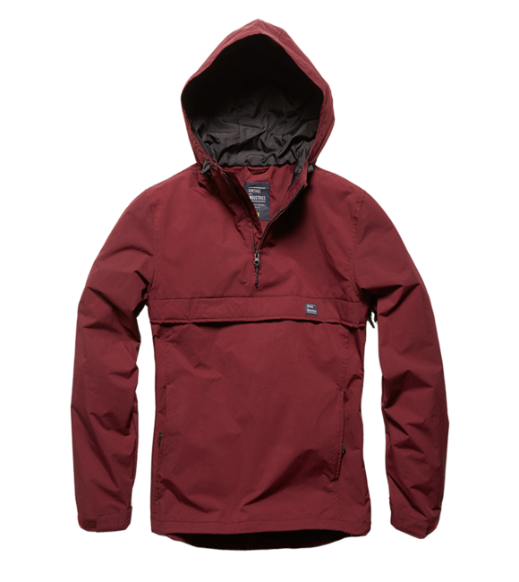 Vintage Industries Shooter Anorak prehodna jakna, bordo rdeča
