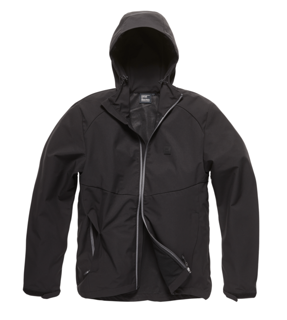 Vintage Industries Ather softshell jakna, črna