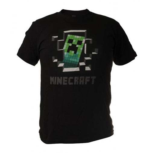 O&T Funny majica vtipne za igralce minecraft, črna