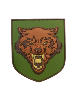 WARAGOD 3D Wolf PVC našitek, barvna