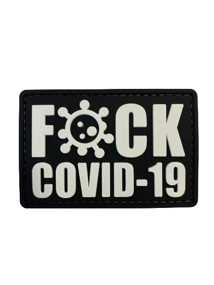 WARAGOD Fuck Covid 19 PVC našitek