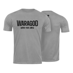 WARAGOD "Know Your Limits" kratke majice, siva 160g/m2