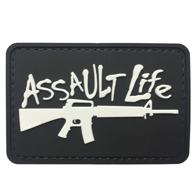 WARAGOD 3D Assault Life našitek črna 7.5x5cm