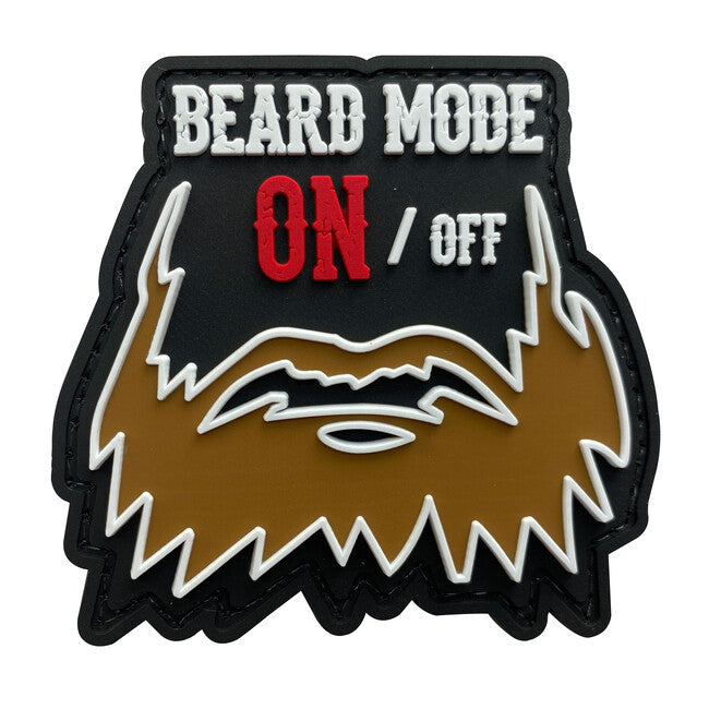 WARAGOD 3D Beard Mode ON/OFF našitek 7.5x7cm