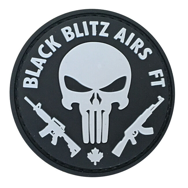 WARAGOD 3D Black Blitz Airs FT Punisher našitek 6cm