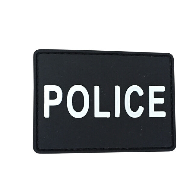 WARAGOD Police 3D našitek črn 7x5cm