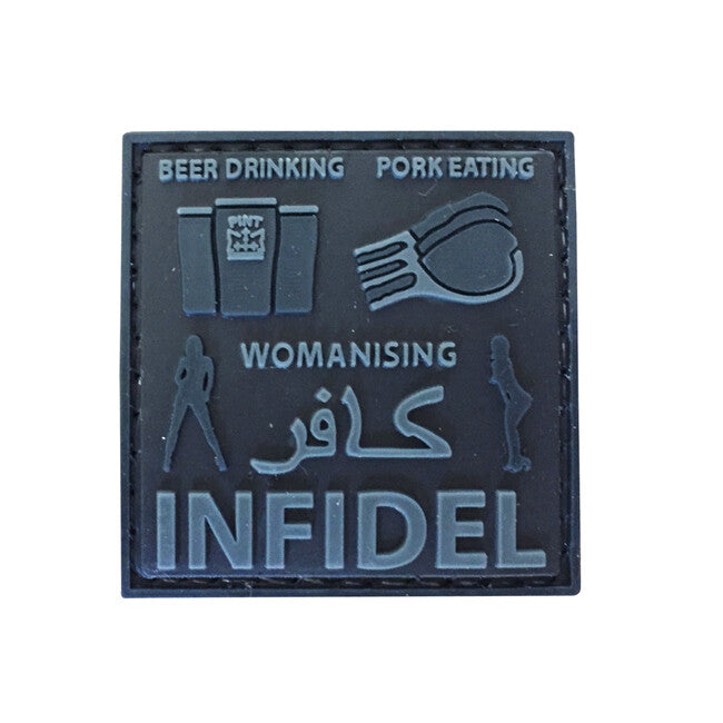 WARAGOD Infidel Beer Drinking našitek, črna