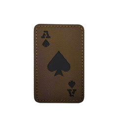 WARAGOD Poker Cards Ace of Spades našitek, coyote