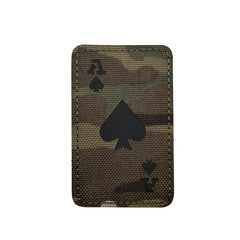 WARAGOD Poker Cards Ace of Spades našitek, woodland