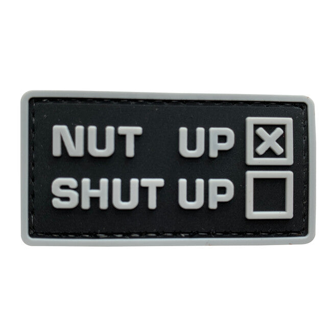 WARAGOD Nut UP PVC našitek, črn