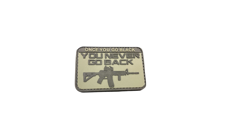 WARAGOD Once you go black našitek PVC, zelena