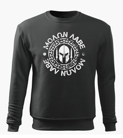 DRAGOWA men's sweatshirt Molon Labe 300 g/m², grey
