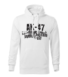 DRAGOWA moški pulover s kapuco Seneca AK-47 320 g/m², bela