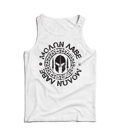 DRAGOWA moška majica brez rokavov Molon Labe 160 g/m², bela