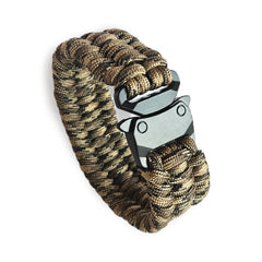 WARAGOD Βραχιόλι Paracord με Μεταλλικό Κλιπ Avär, camo coyote