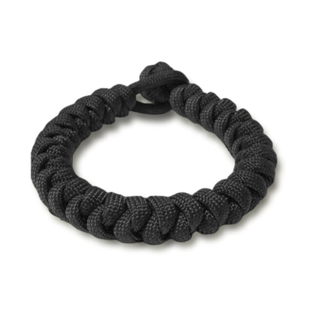 WARAGOD Ectar paracord zapestnica z nastavljivo zaponko, črna