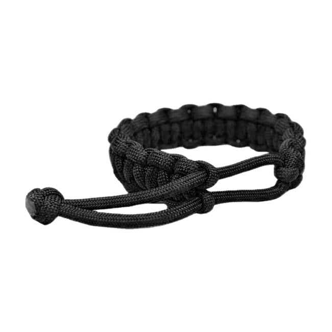 WARAGOD Ilmë paracord zapestnica z nastavljivo zapono, črna