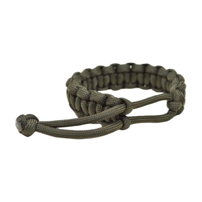 WARAGOD Ilmë paracord zapestnica s nastavljivo zaponko, zelena
