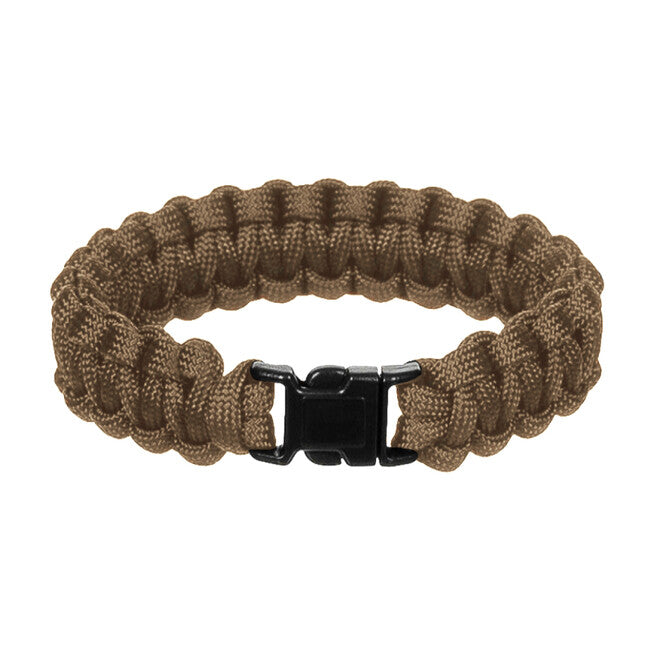 WARAGOD Corna paracord zapestnica s plastičnim sponko, coyote