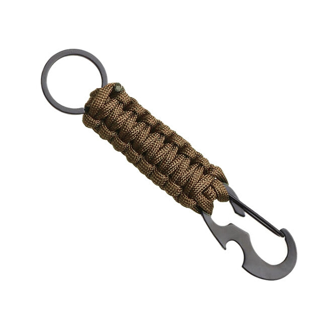 WARAGOD Paracord Survival Multifunctional Keychain 4 in 1 Sanya, Coyote