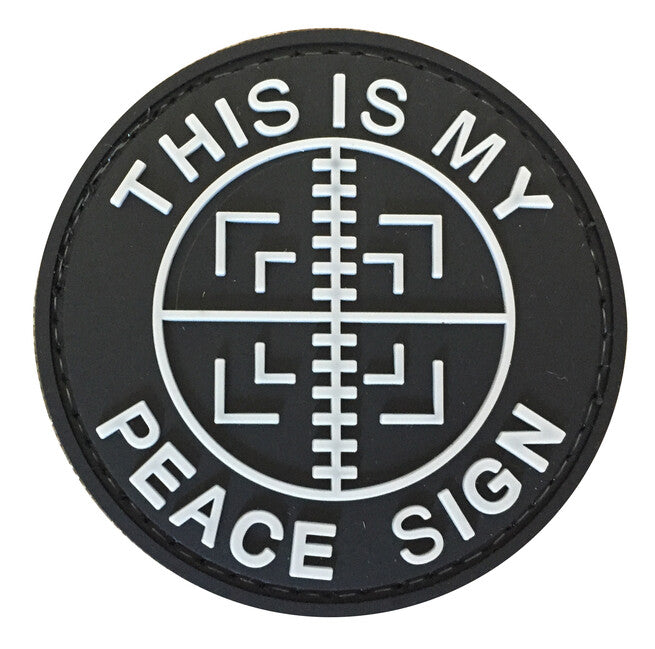 WARAGOD This is my Peace sign PVC našitek