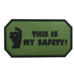 WARAGOD This is my Safety našitek PVC, zelena