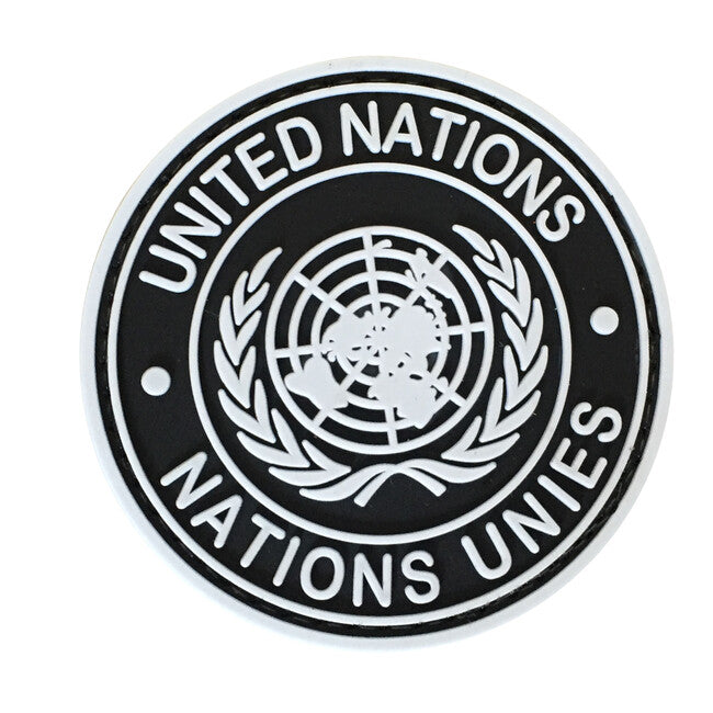 WARAGOD United Nation PVC našitek, črn