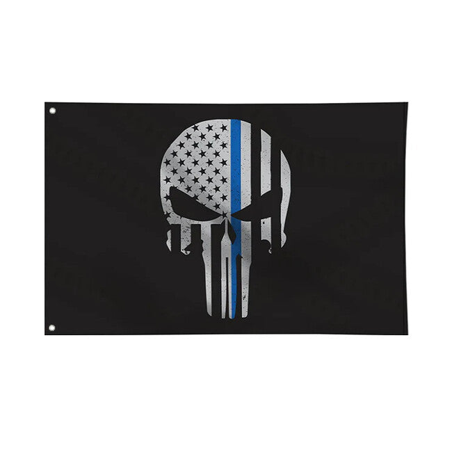 WARAGOD American Punisher Skull zastava, 150x90 cm