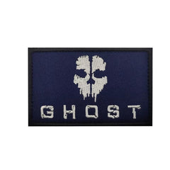 WARAGOD Call of Duty Ghost Mask Embroidered Patch, Black