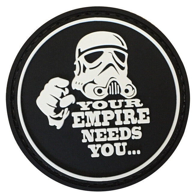 WARAGOD Your empire needs you PVC našitek, črn