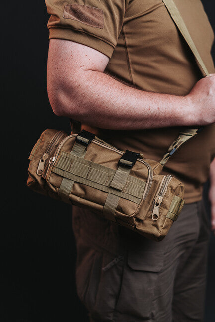 WARAGOD Hip Tactical Waist Bag, Black