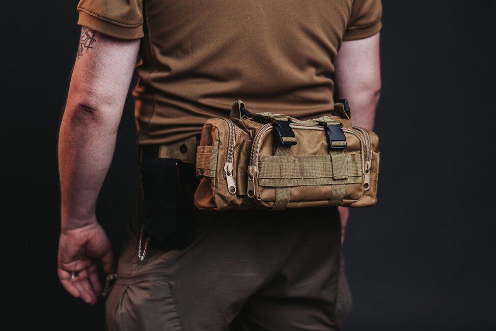 WARAGOD Hip Tactical Waist Bag, Black