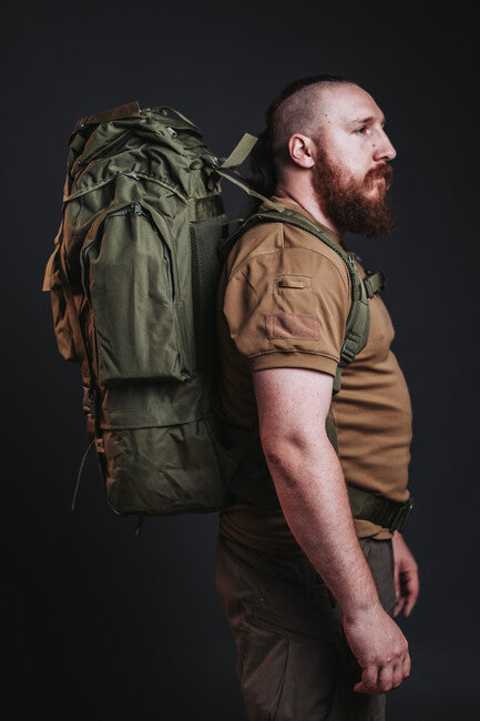 WARAGOD Soldat assault XL nahrbtnik 65l, črn