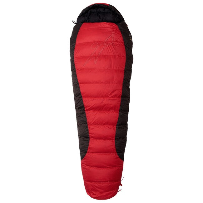 Warmpeace VIKING 900 spalna vreča 170 cm R, rdeča/siva/črna