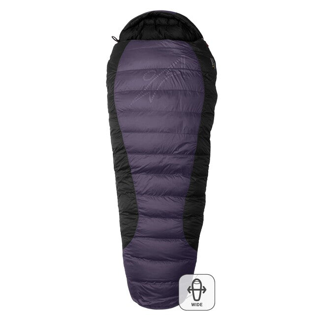Warmpeace VIKING 900 spalna vreča 180 cm WIDE R, iron/grey/black