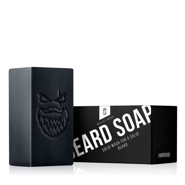 Angry Beards Wesley Wood milo za brke 50 g, črno