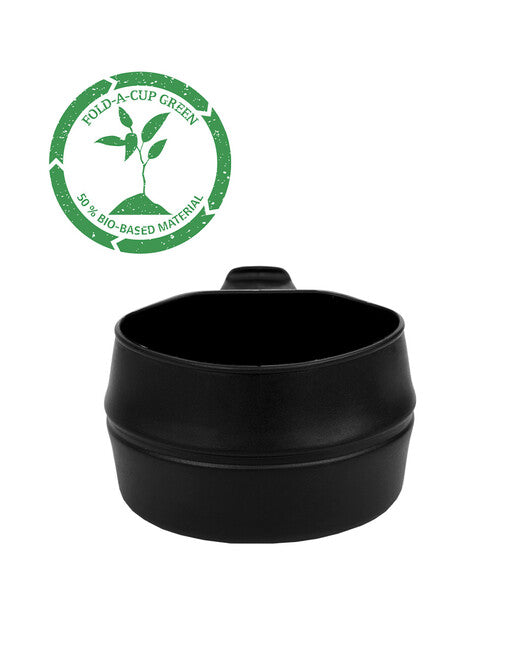wildo FOLD-A-CUP® zložljiv lonček ECO, črn, 200 ml
