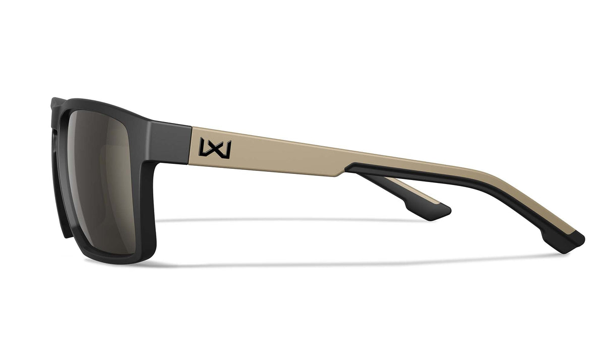 Wiley X Founder slnečné okuliare, Matte Black-Tan / CAPTIVATE Polarized Tungsten Mirror