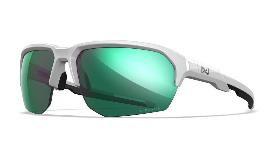 Wiley X Jakl sončna očala Captivate Polarized Green Mirror/Polished White