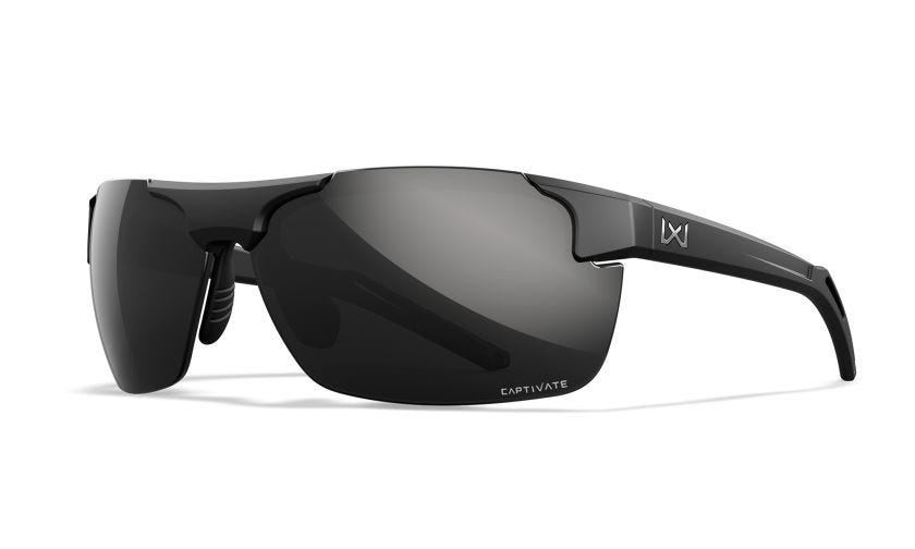 Wiley X Prime Sončna očala Captivate Polarized, mat črna, črno zrcalo