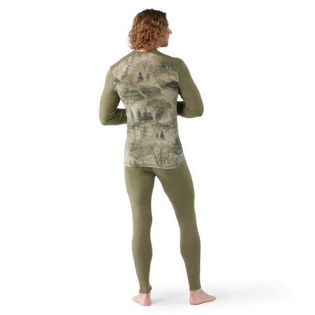 Smartwool Merino 250 Baselayer Crew tričko s dlhým rukávom Boxed, winter moss forest